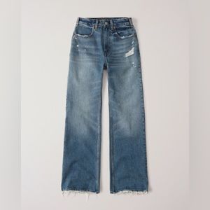 Abercrombie & Fitch Annie High Rise Wide Leg Jeans